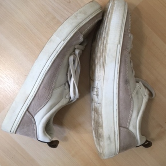 Topman white and tan casual shoes/runners/sneakers - Picture 3 of 6